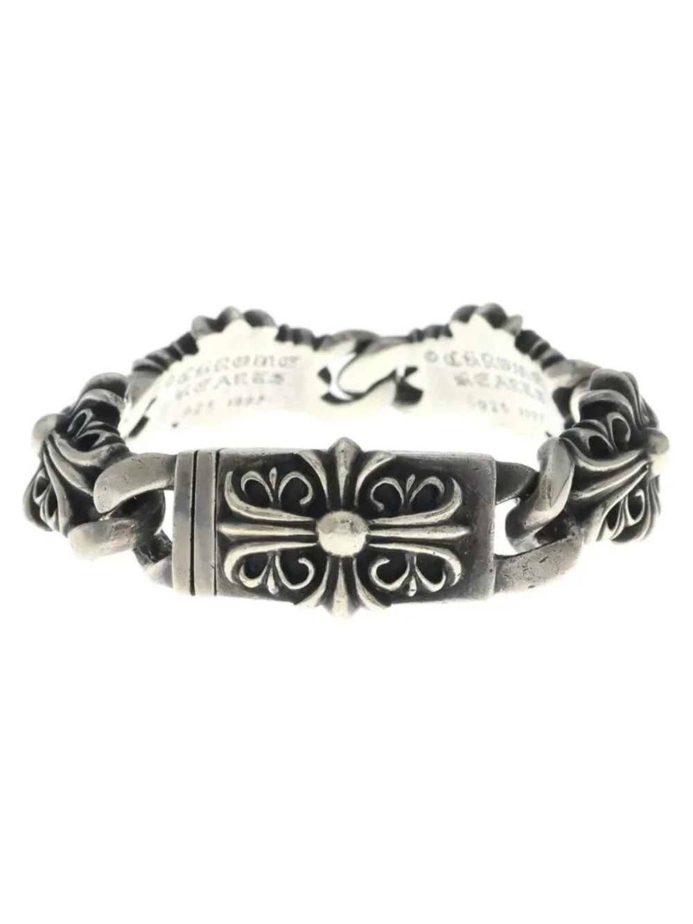 Chrome Hearts Keeper Link Silver Bracelet